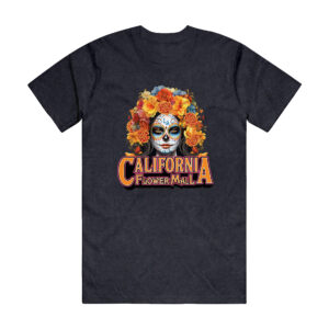 California Flower Mall Dia de los Muertos Catrina T-shirt